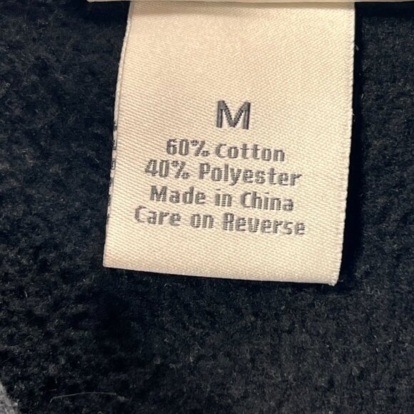 Appalachian State Hoodie Black Embroidered Logo J America Medium Pullover - Picture 8 of 12